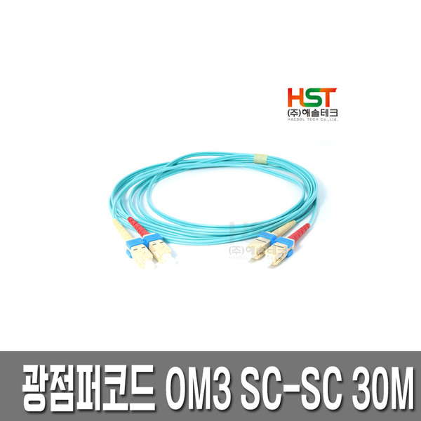 HST 광점퍼코드 OM3 SC-SC 멀티모드 30M /10G
