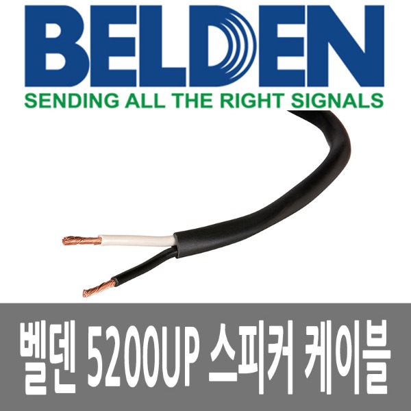  벨덴 5200UP 스피커 케이블 1M 커팅 미국 직수입